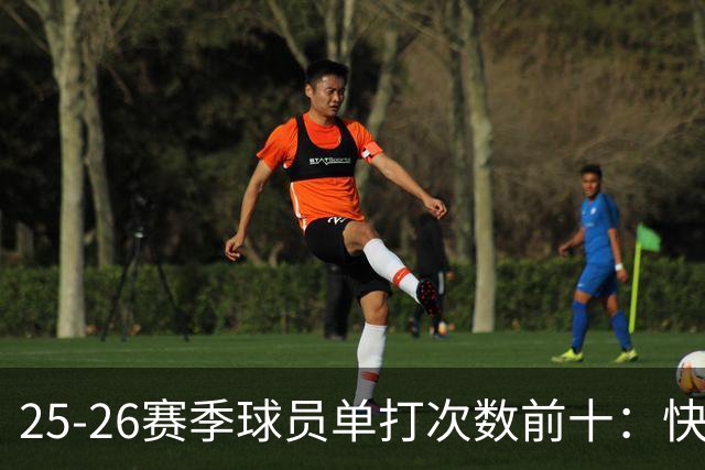 25-26赛季球员单打次数前十：快船登第一骑士登第三 东契奇最高效